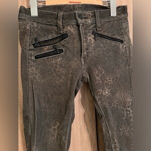 Rag&Bone Leopard print leather super stretchy skinny jeans